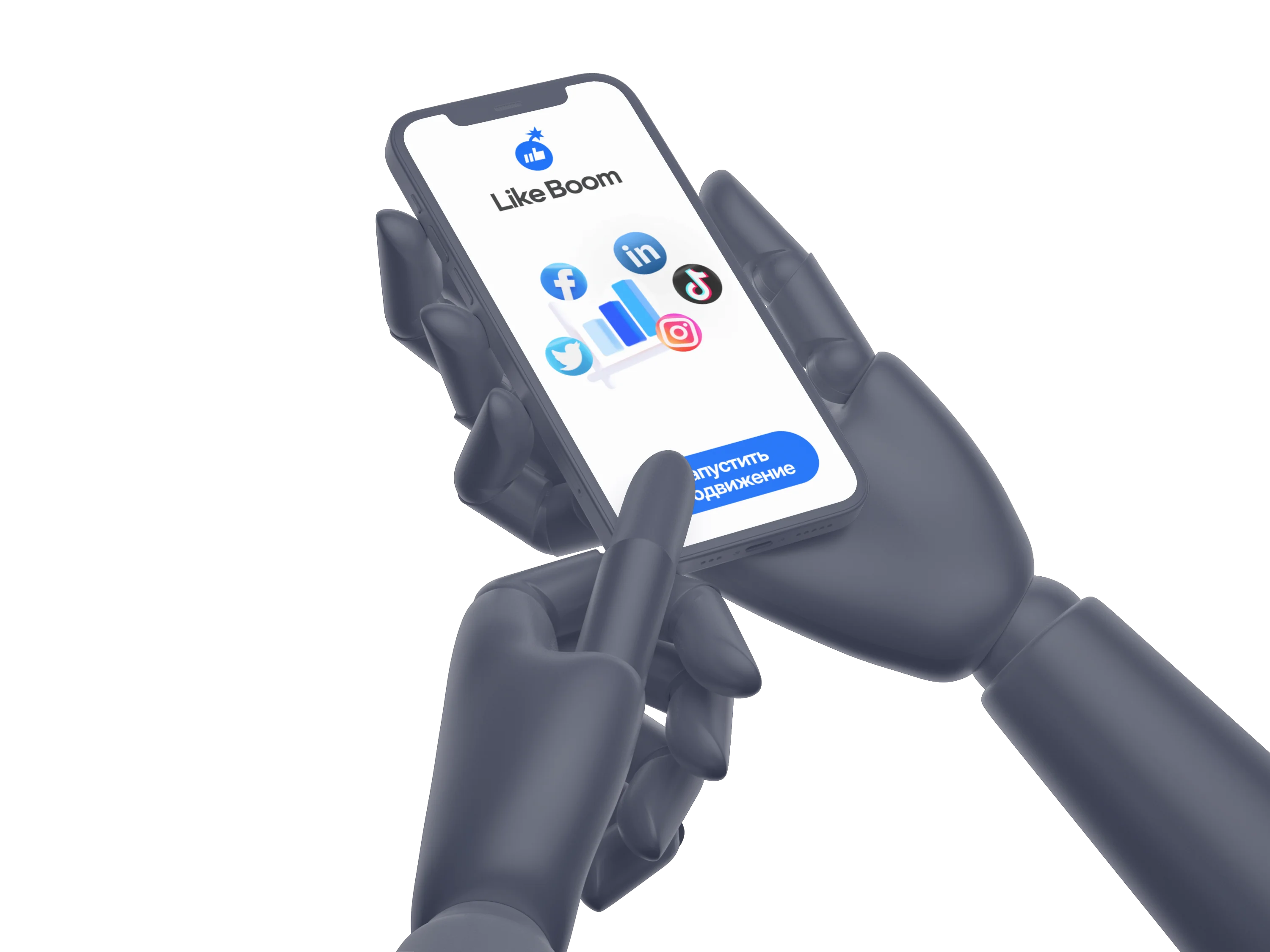 Интерфейс LikeBoom на смартфоне