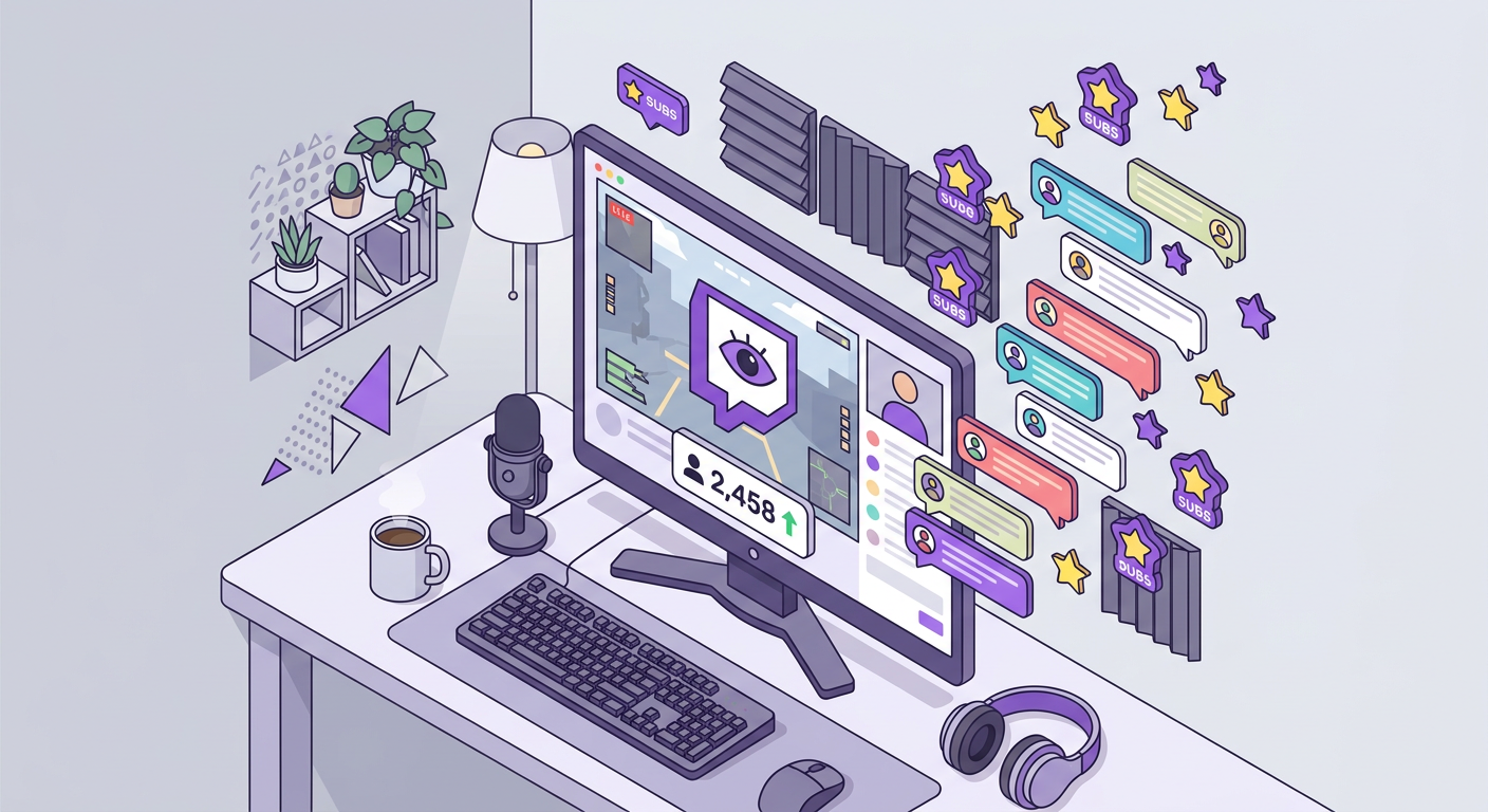 Продвижение на Twitch: зрители и подписчики для стримера